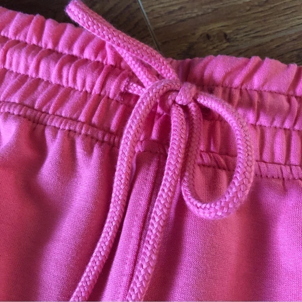 Como Vintage coral pink stretch drawstring shorts in size L, XL - Picture 3 of 5